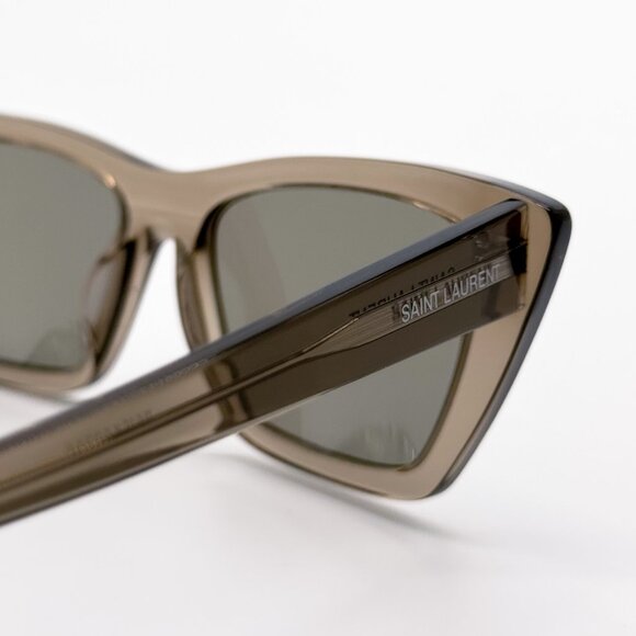 NEW SAINT LAURENT SL276 MICA 043 SUNGLASSES WOMEN BROWN SQUARE SL 276 MICA 043 - Picture 8 of 12